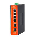 WI-TEK WI-PS306GF-I Switch Industrial Carril Din PoE 24/48V 4 Gigabit + 2 Slot SFP 1 Gb Hasta 180 W