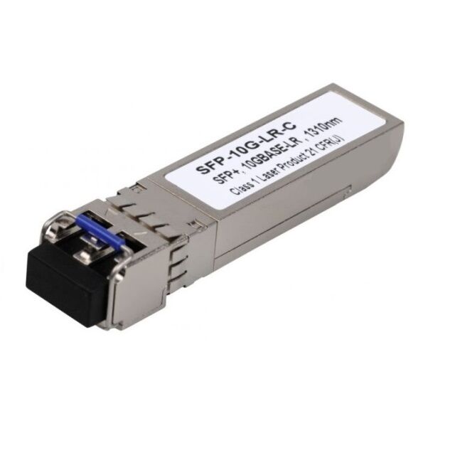 ECOM SFP10GLR MODULO SFP+ 10 GB LC MONOMODO 1310NM 10 KM. COMPATIBLE CISCO