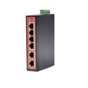 WI-TEK WI-P206-I Switch Industrial Carril Din PoE 48V 4 Fast + 2 Fast UP-Link, Hasta 65 W, hasta 250 mts.