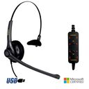 Auricular Monoaural FreeMate DH037M-USB con cable 3 mts., conexin USB