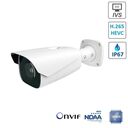 HISHARP HS-T077TN-G Cmara IP 8 Mp Vari Focal 2.8 ~ 12 mm, compresin H.265+/H.265/H.264+/H-264/MJPEG, PoE, IR Led 50-70 M, IP67, IVS, formato Bullet, ONVIF, NDAA