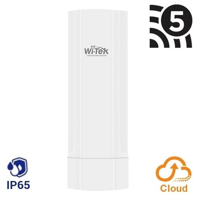 WI-TEK WI-AP317 AP exterior 802.11a/ac/b/g/n 2,4/5 GHz WiFi5 Wave2 Cloud, 1200 Mbps, 2 puertos Gigabit, 1 PoE-in at