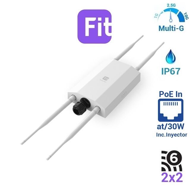 EnGenius EWS850-FIT AP Exterior IP67 802.11a/ac/ax/b/g/n Doble Banda 1774 Mbps, 1 puerto 2.5 Gigabit PoE 802.3at, WIFI6 2x2