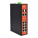 WI-TEK WI-PS310GF-Iv2 Switch Industrial Carril Din PoE 24/48V 8 Gigabit + 2 Combo RJ45/Slot SFP 1.25 Gigabit Hasta 300 W