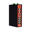 WI-TEK WI-PMS312GF-Iv2 Switch Industrial Carril Din PoE 24/48V 8 Gigabit + 4 Slot SFP Gestionable Layer 2 Hasta 300 W